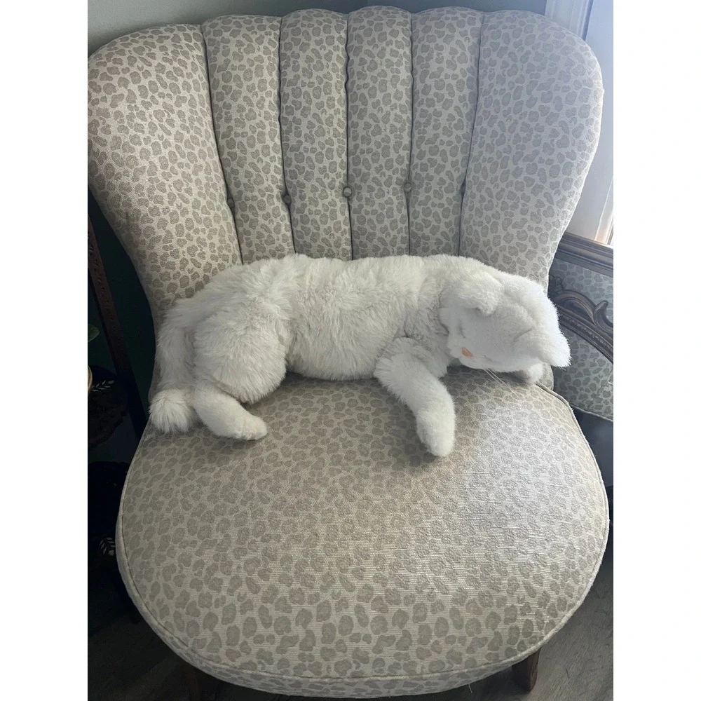 1989 Avanti Applause Jockline  Lying White  Cat Plush 27